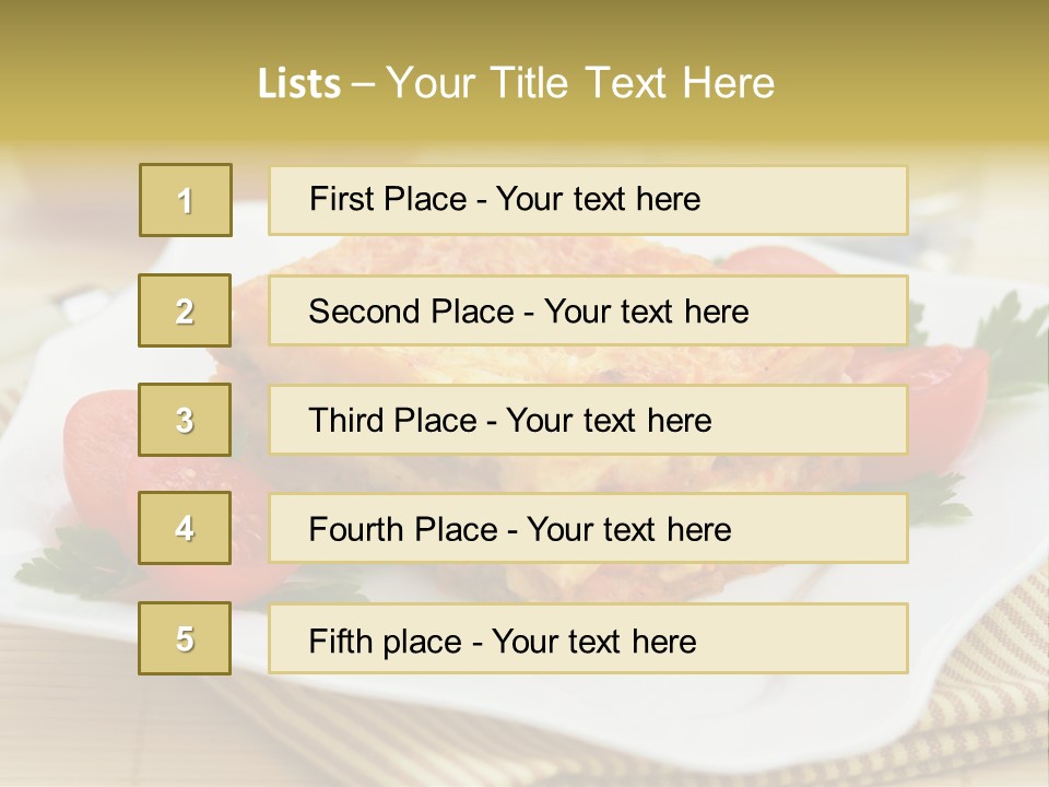 Pasta Food Recipes PowerPoint Template
