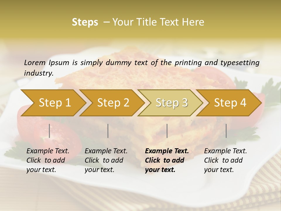 Pasta Food Recipes PowerPoint Template