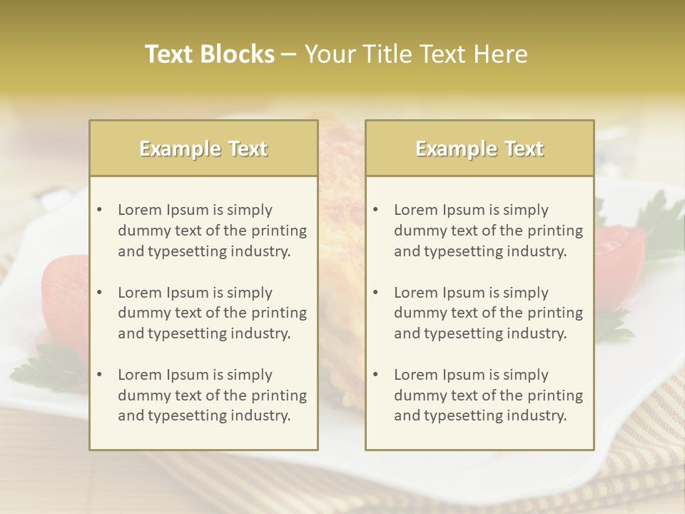 Pasta Food Recipes PowerPoint Template