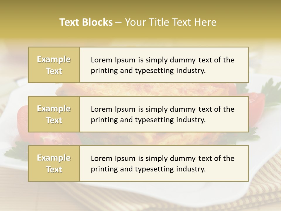 Pasta Food Recipes PowerPoint Template