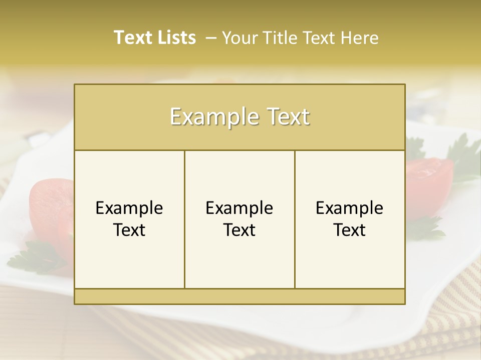 Pasta Food Recipes PowerPoint Template