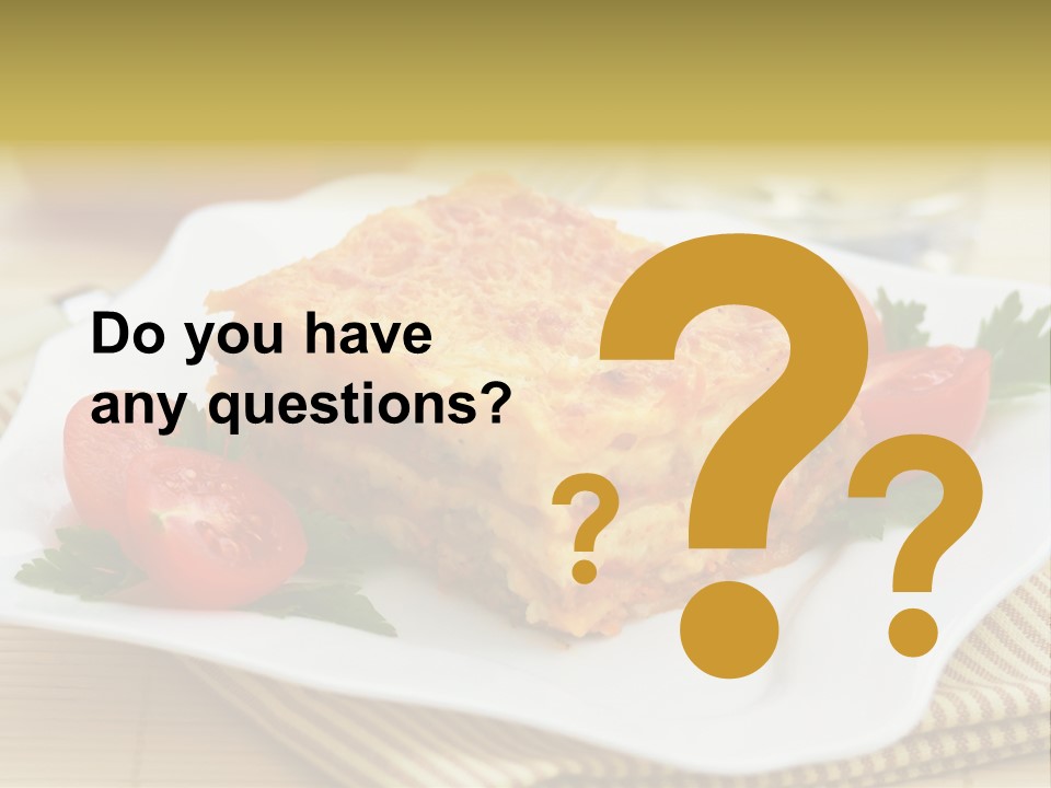 Pasta Food Recipes PowerPoint Template