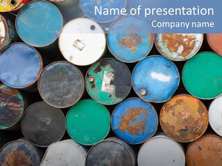 Colorful Rust Gas PowerPoint Template