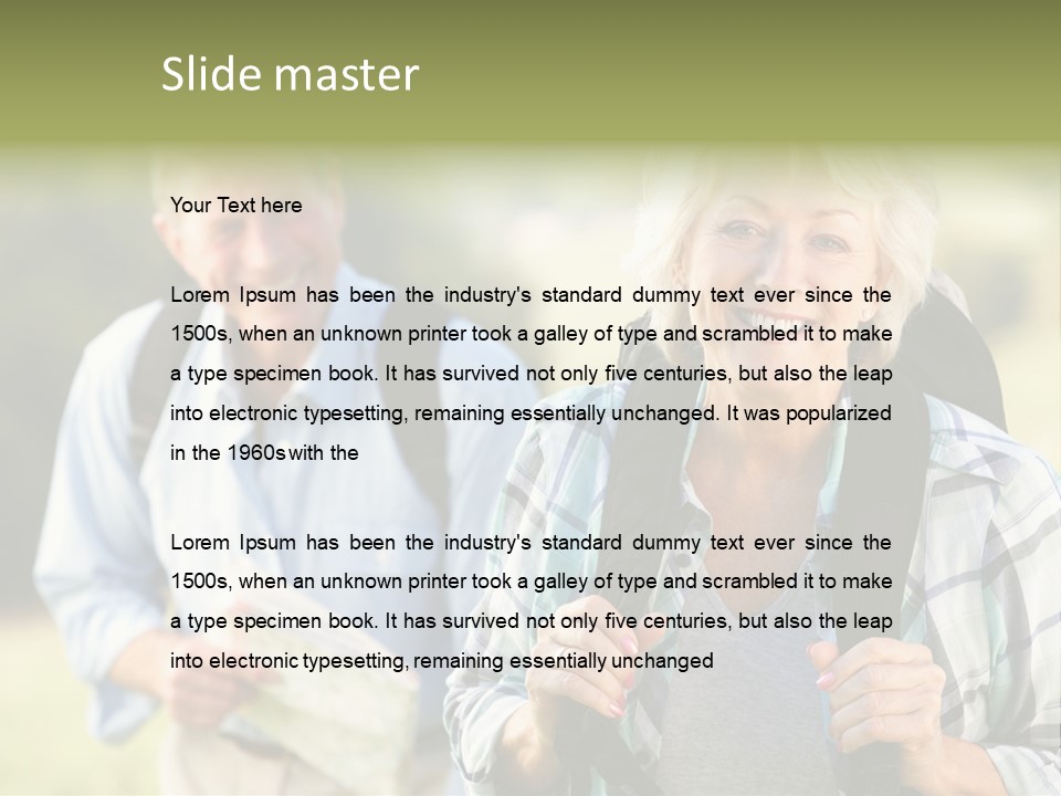 Summer Senior Women Years PowerPoint Template