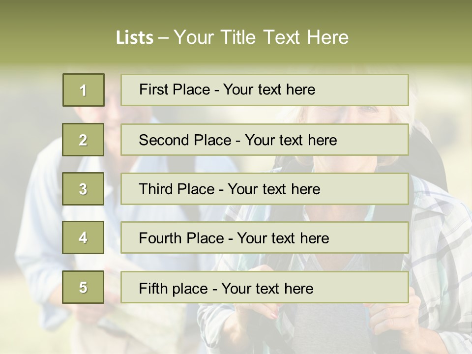 Summer Senior Women Years PowerPoint Template