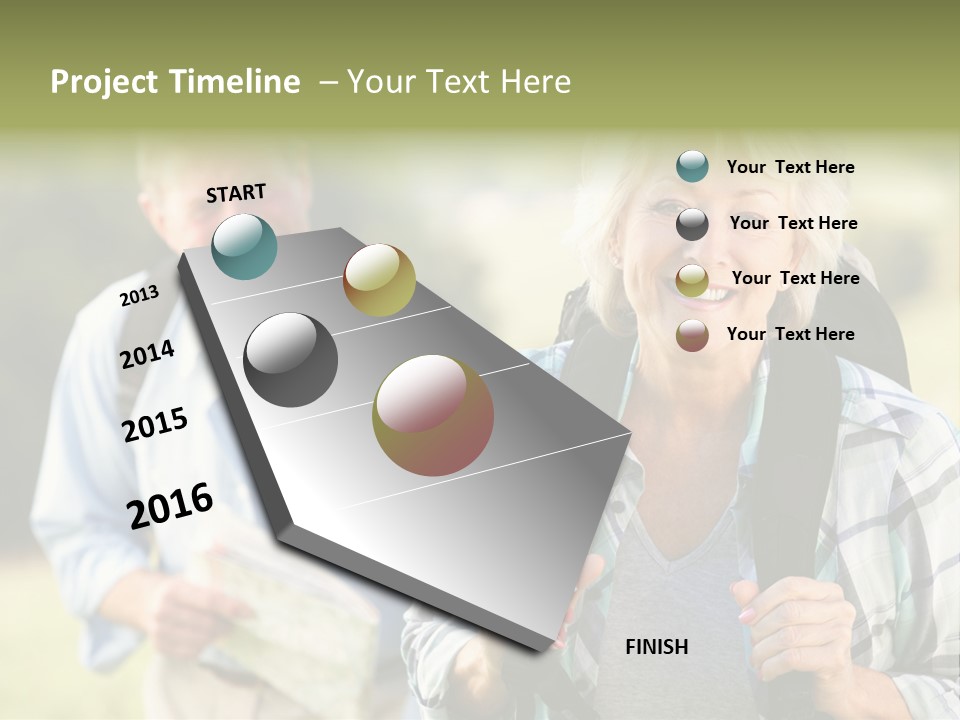 Summer Senior Women Years PowerPoint Template