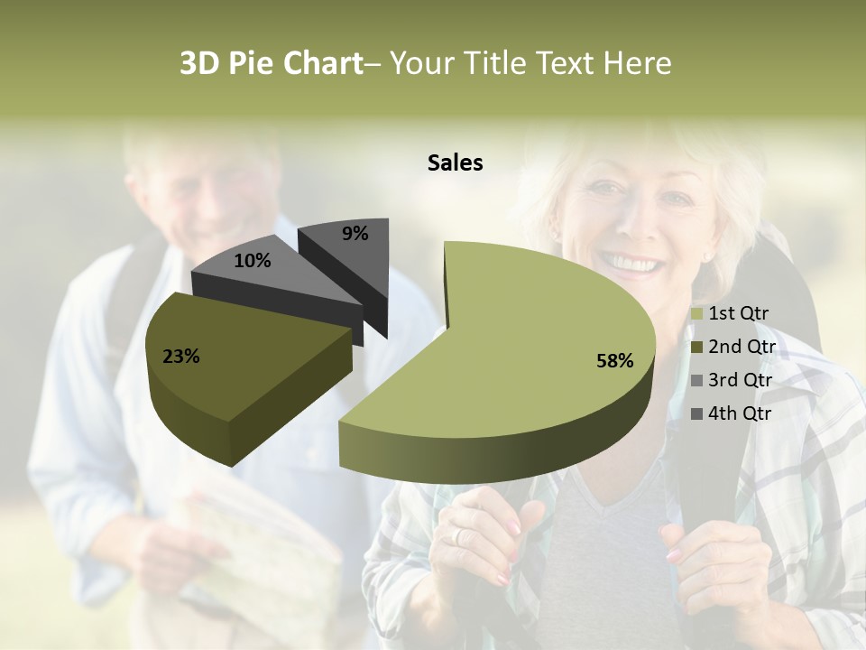 Summer Senior Women Years PowerPoint Template