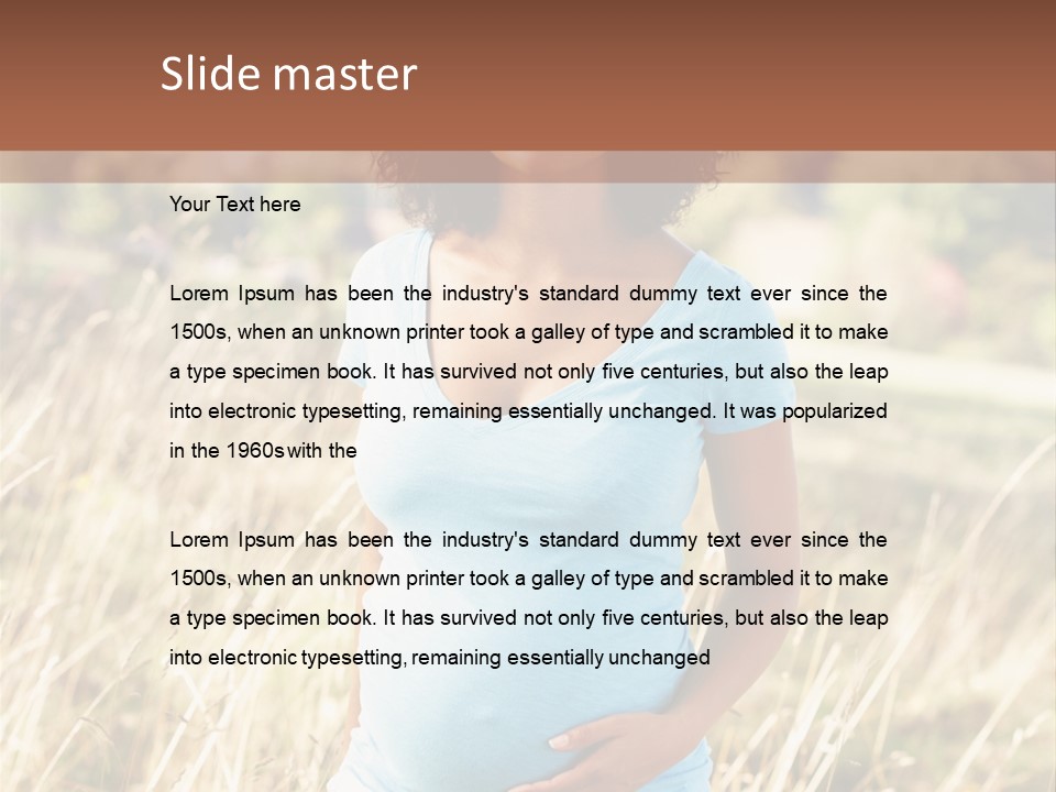 Person Copy Space Attractive PowerPoint Template