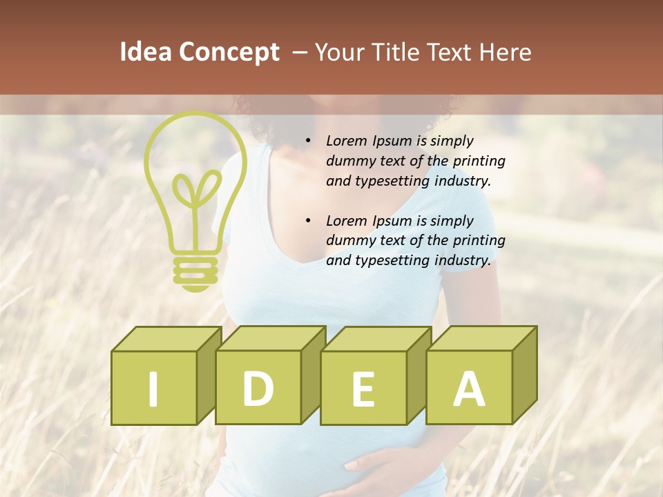 Person Copy Space Attractive PowerPoint Template