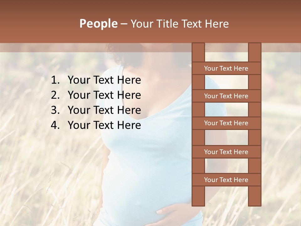 Person Copy Space Attractive PowerPoint Template