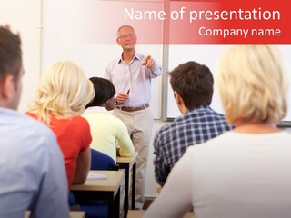 Tutor People Mixed PowerPoint Template