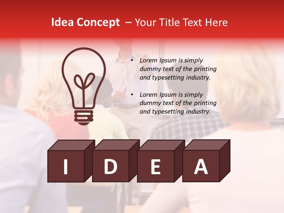 Tutor People Mixed PowerPoint Template