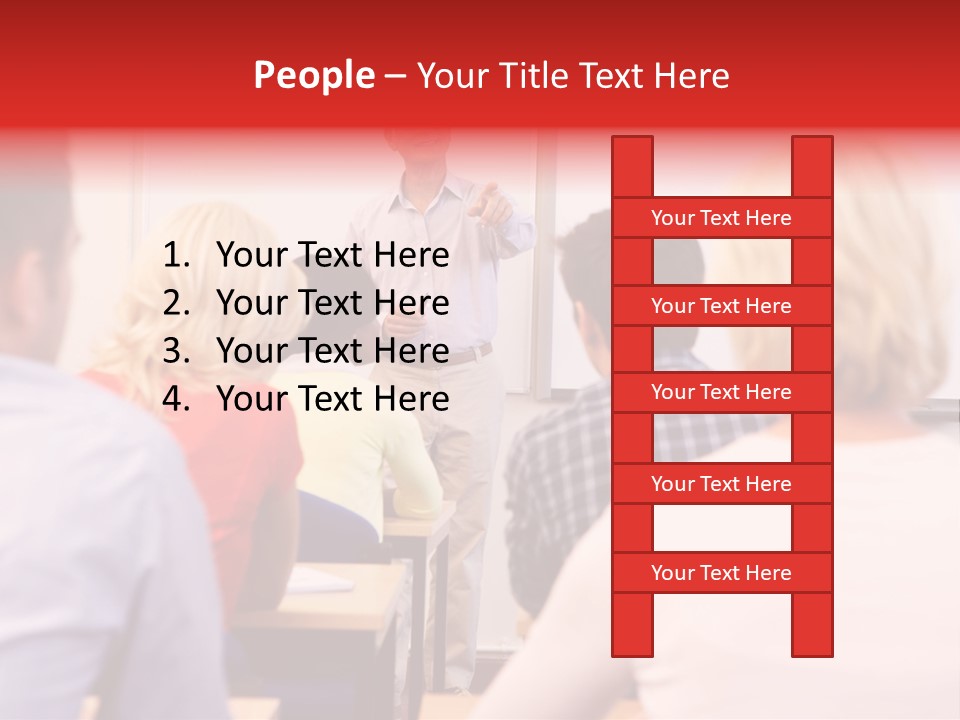 Tutor People Mixed PowerPoint Template