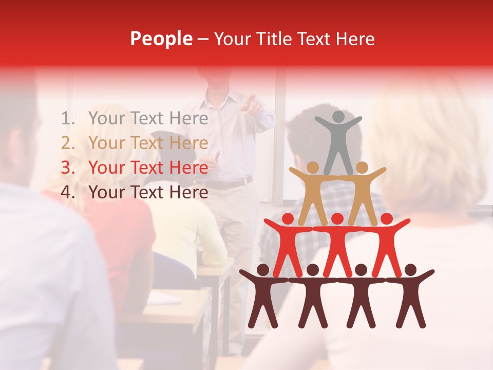 Tutor People Mixed PowerPoint Template