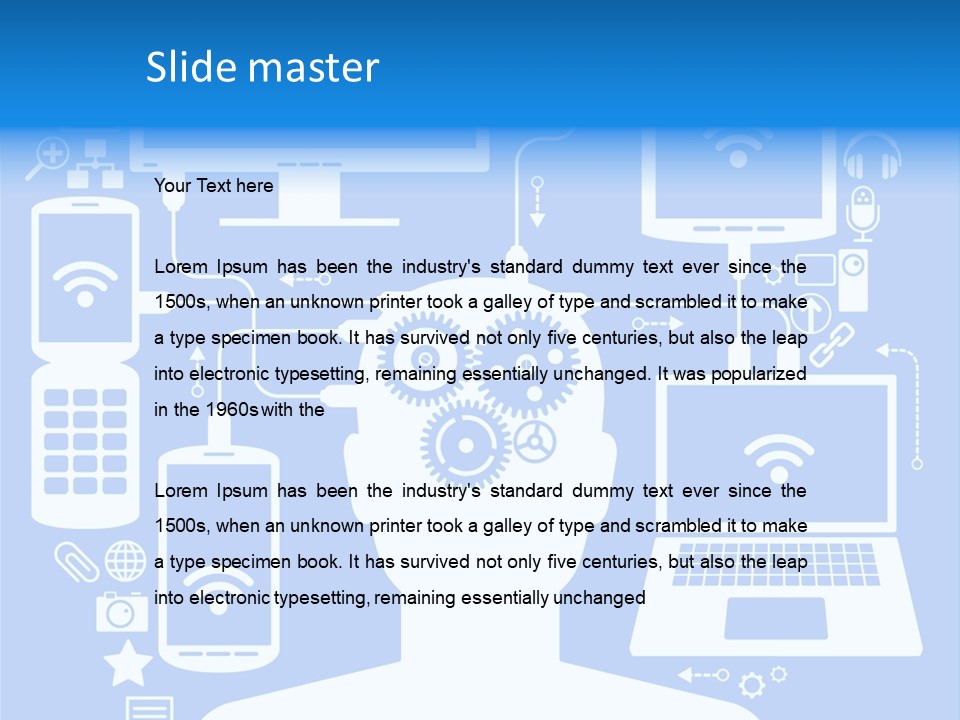 Gear Concept People PowerPoint Template