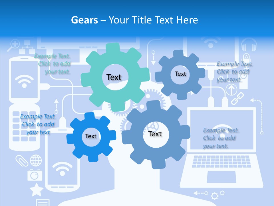 Gear Concept People PowerPoint Template