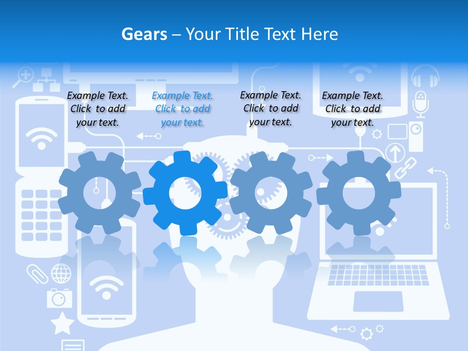 Gear Concept People PowerPoint Template