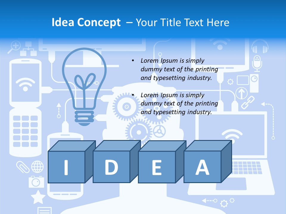 Gear Concept People PowerPoint Template