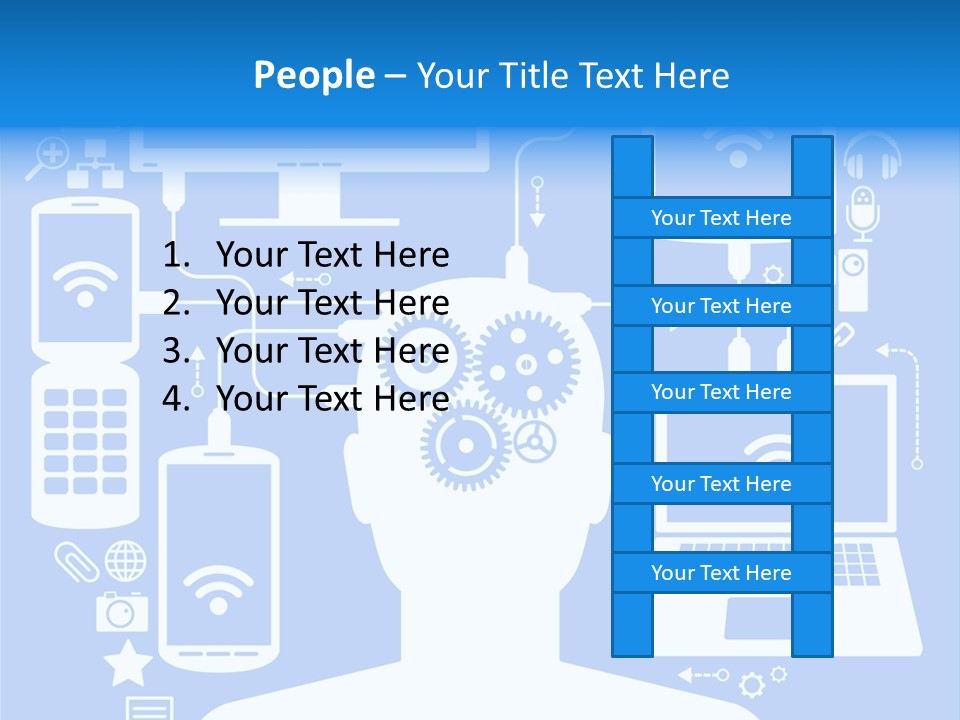 Gear Concept People PowerPoint Template
