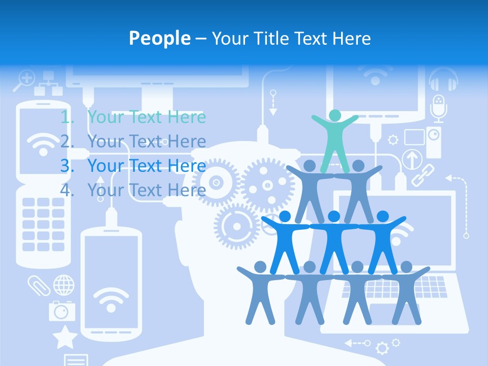 Gear Concept People PowerPoint Template