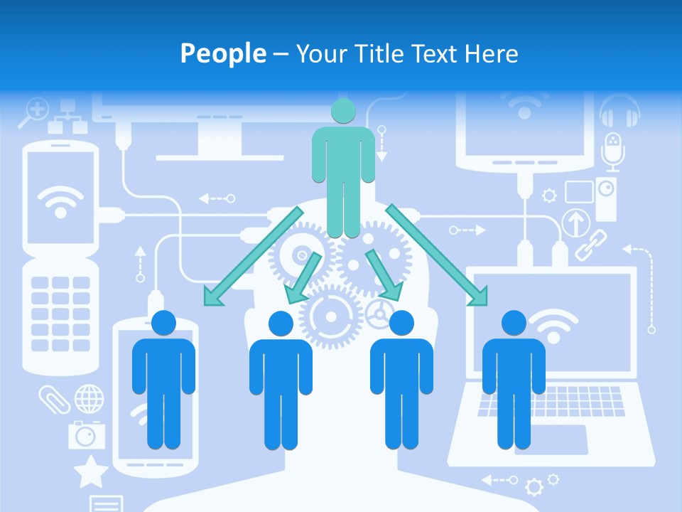 Gear Concept People PowerPoint Template
