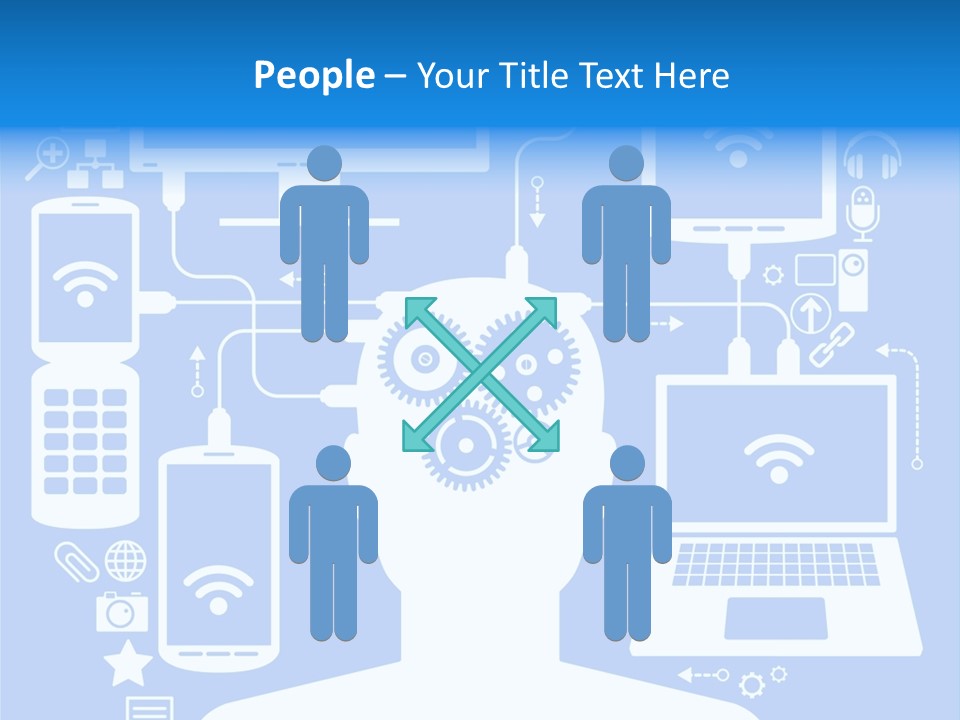 Gear Concept People PowerPoint Template