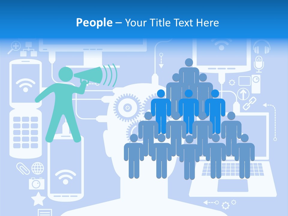 Gear Concept People PowerPoint Template