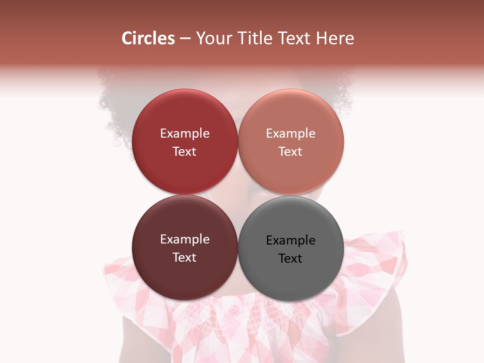 Cute African American Little PowerPoint Template
