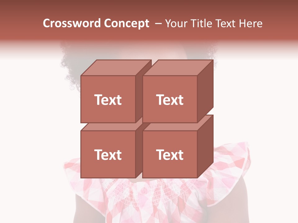 Cute African American Little PowerPoint Template