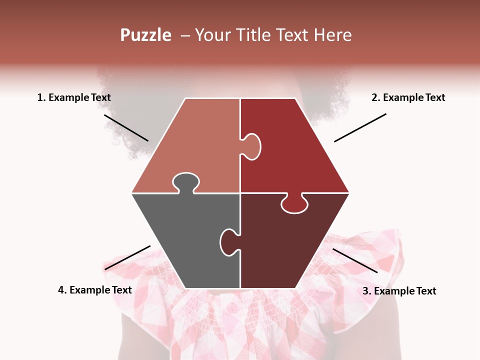 Cute African American Little PowerPoint Template