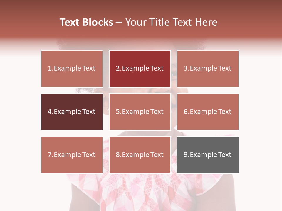 Cute African American Little PowerPoint Template