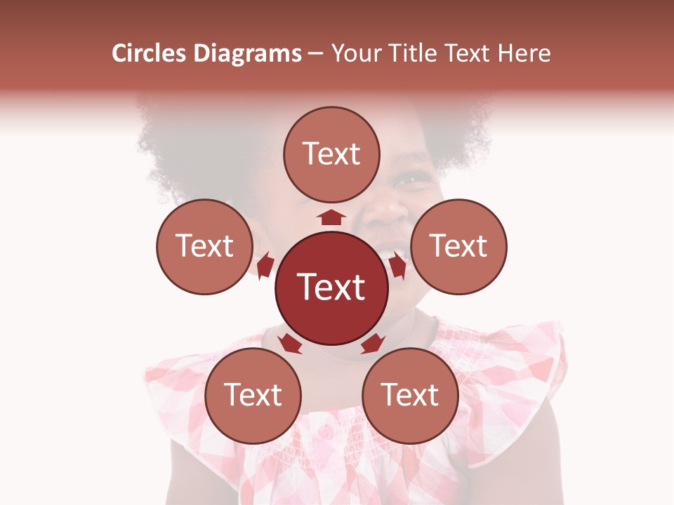 Cute African American Little PowerPoint Template