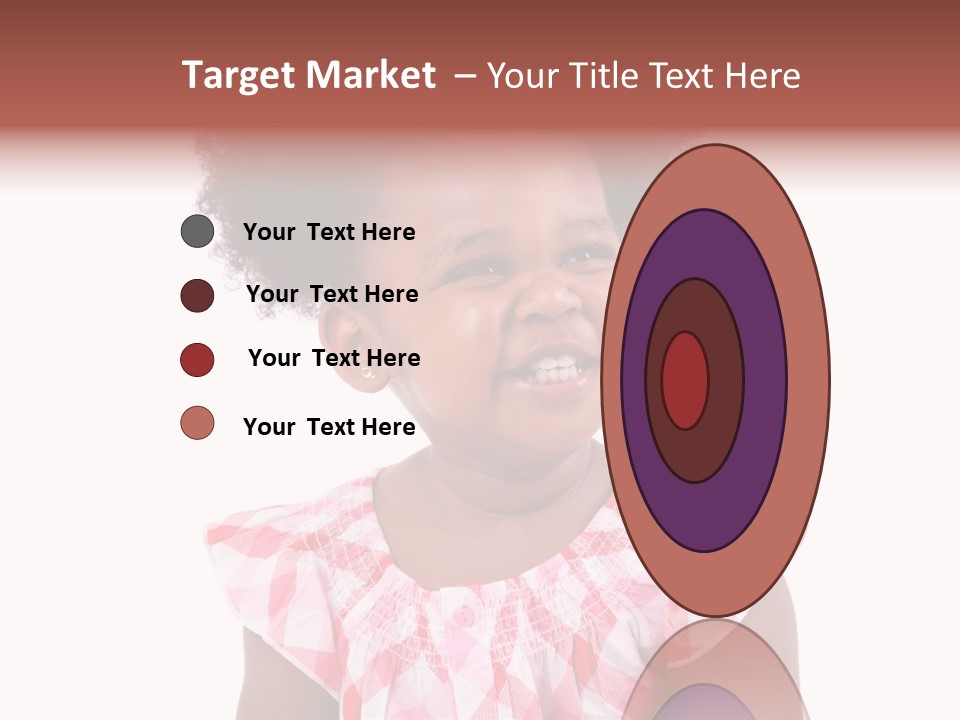 Cute African American Little PowerPoint Template