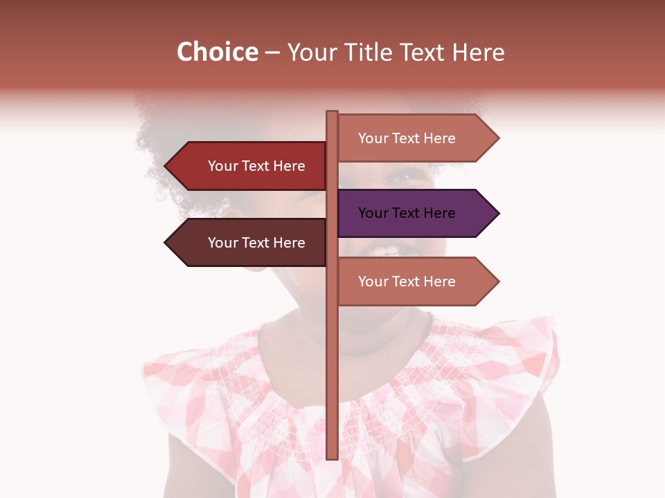 Cute African American Little PowerPoint Template