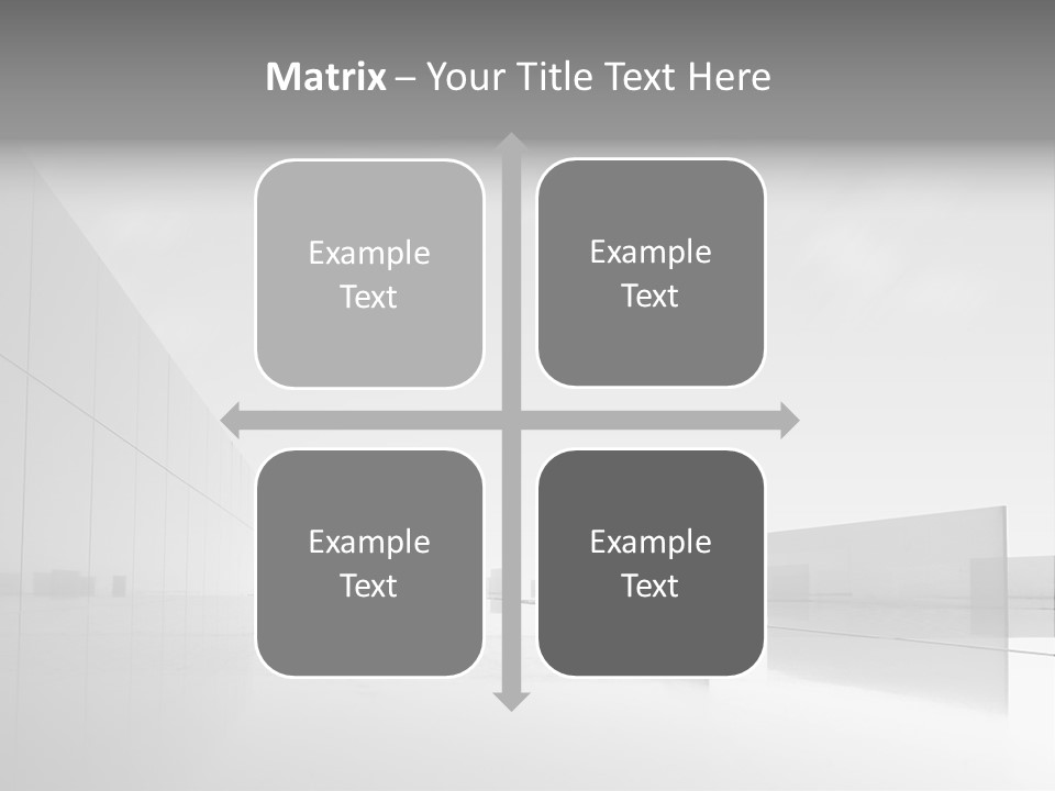 Art Cityscape Gray PowerPoint Template