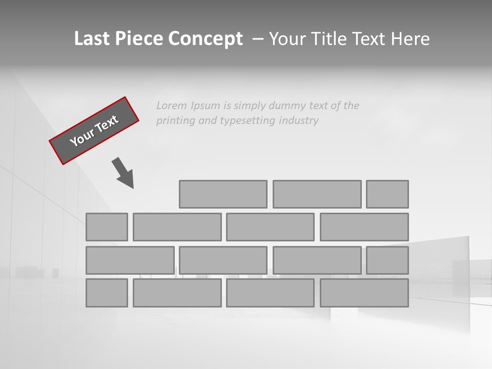 Art Cityscape Gray PowerPoint Template