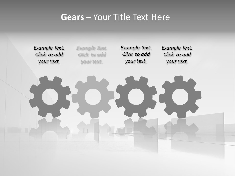 Art Cityscape Gray PowerPoint Template