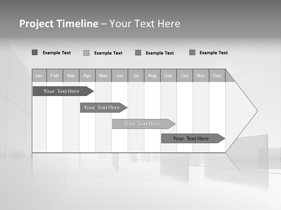 Art Cityscape Gray PowerPoint Template