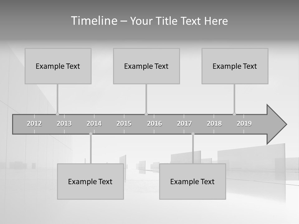 Art Cityscape Gray PowerPoint Template