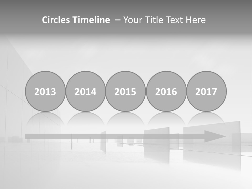 Art Cityscape Gray PowerPoint Template