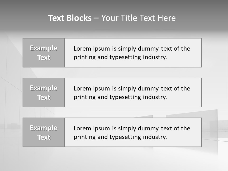 Art Cityscape Gray PowerPoint Template