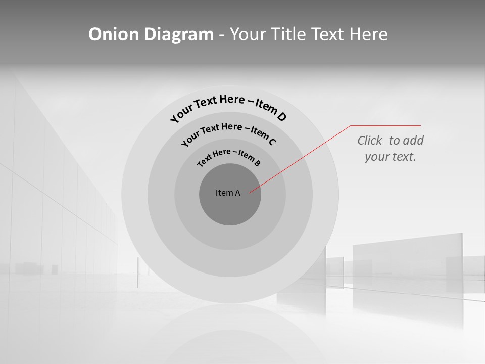 Art Cityscape Gray PowerPoint Template