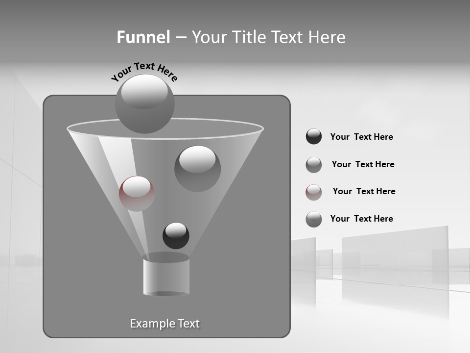 Art Cityscape Gray PowerPoint Template