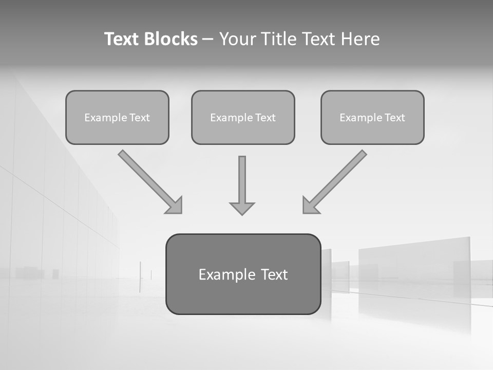Art Cityscape Gray PowerPoint Template