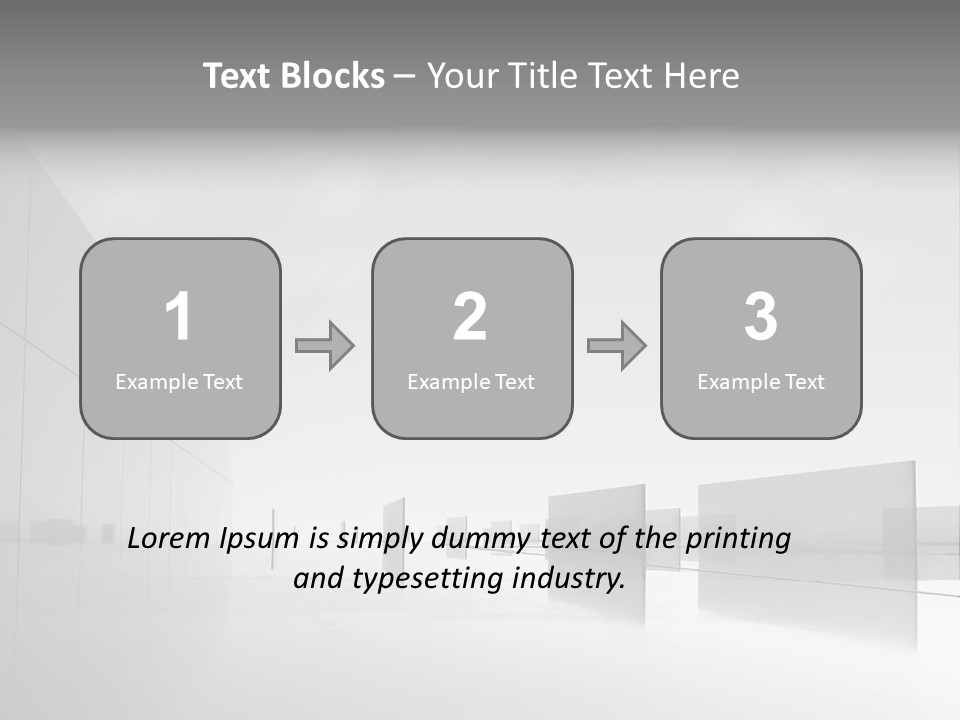 Art Cityscape Gray PowerPoint Template