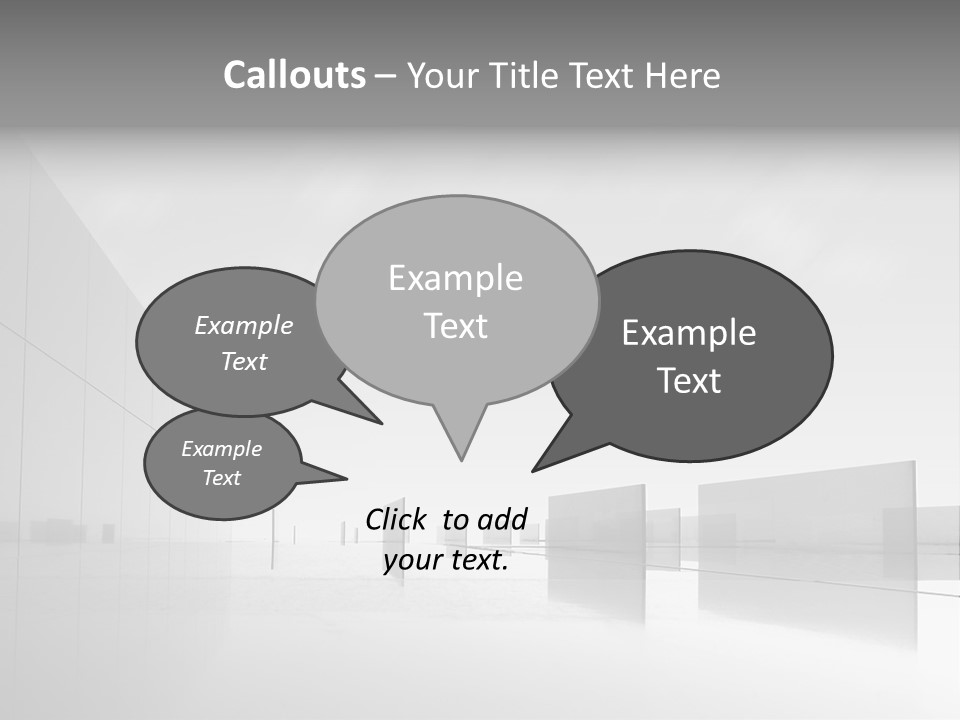 Art Cityscape Gray PowerPoint Template