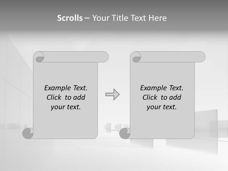 Art Cityscape Gray PowerPoint Template