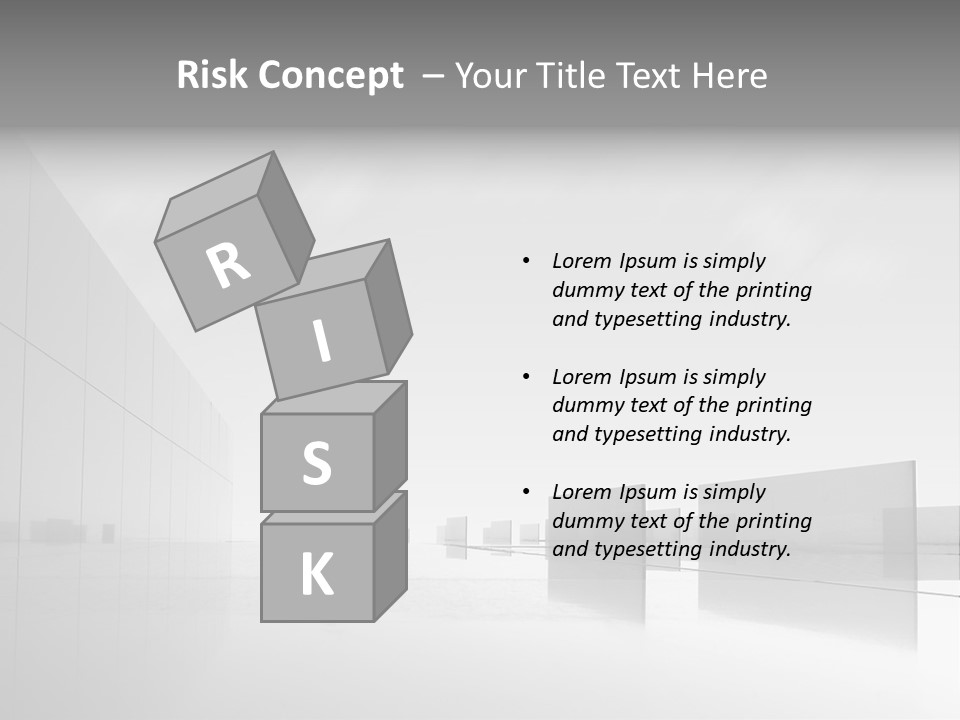 Art Cityscape Gray PowerPoint Template