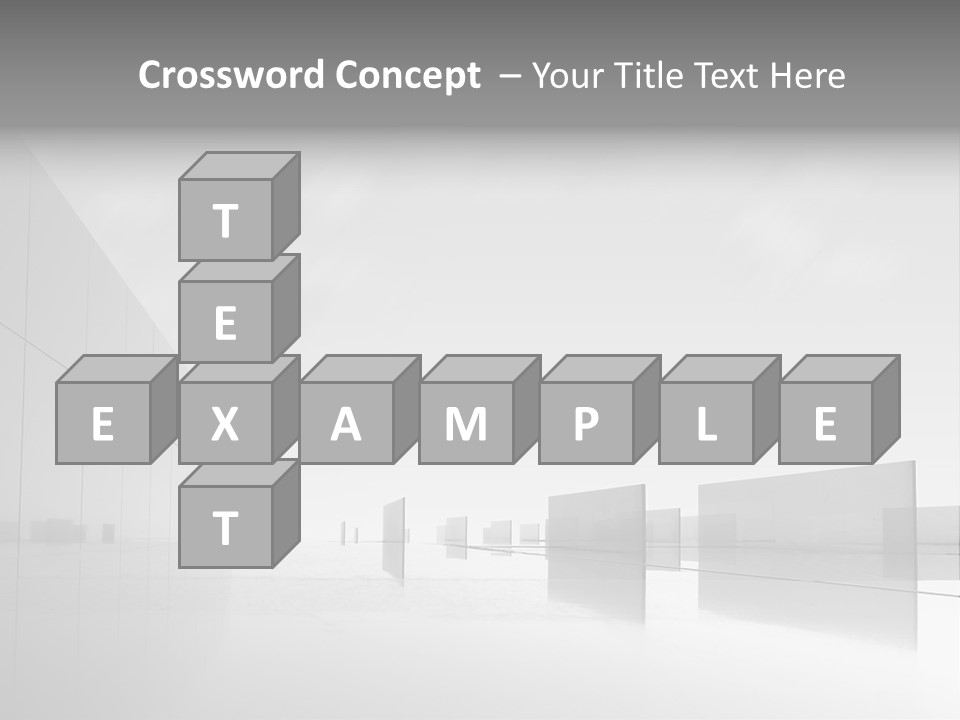 Art Cityscape Gray PowerPoint Template