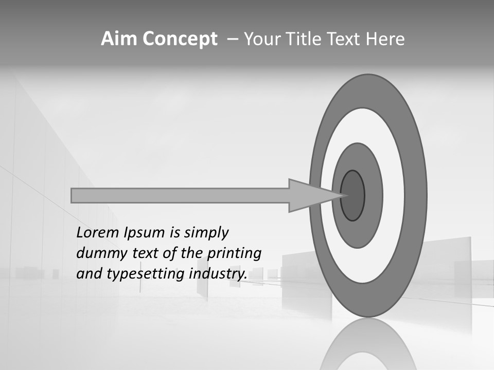 Art Cityscape Gray PowerPoint Template